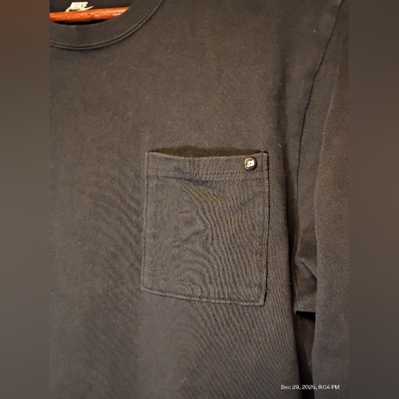 Nike SB Pocket Crewneck Sweatshirt Men's Large Black Skateboarding Long Sleeve - Picture 4 of 10
